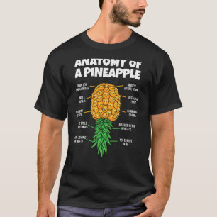 Camiseta Anatomia De Um Ananás Engraçado De Ananás