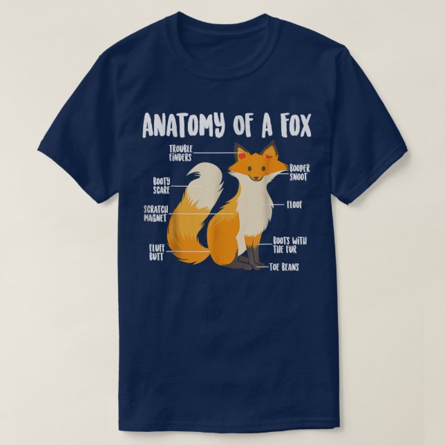 Camiseta Anatomia De Um Animal Engraçado De Carnívoro Doce  (Frente do Design)