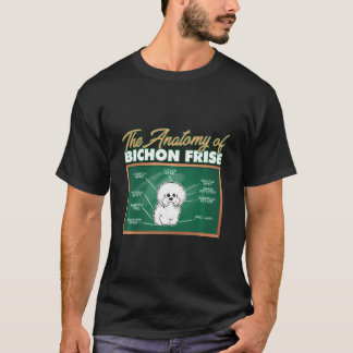 Camiseta Anatomia De Um Bichon Frise I Engraçado Bichon Fri
