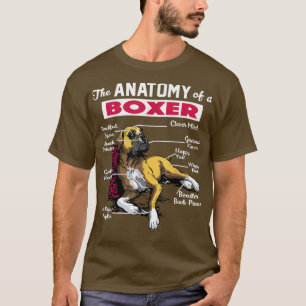 Camiseta Anatomia de um Boer Dog Engraçado para amante B
