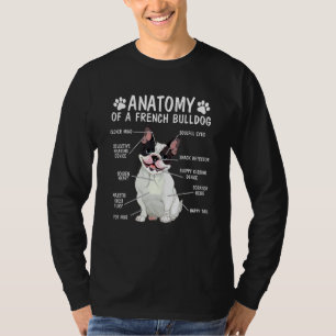 Camiseta Anatomia De Um Bulldog Francês, O Cachorro Francês