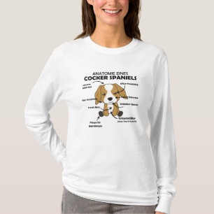 Camiseta Anatomia De Um Cachorro Louco De Cocker
