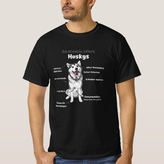 Camiseta Anatomia De Um Cachorro Rouco Cute Engraçado Cacho (Frente)