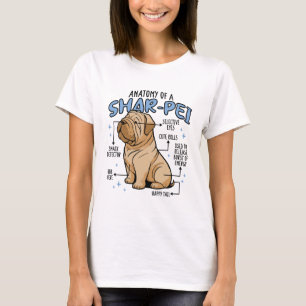 CAMISETA ANATOMIA DE UM CÃO SHARPEI