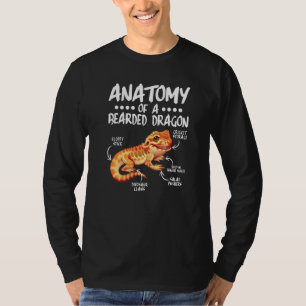 Camiseta Anatomia De Um Dragão Com Mancas Para Répteis