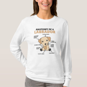 Camiseta Anatomia De Um Labrador Retriever Cães Doce