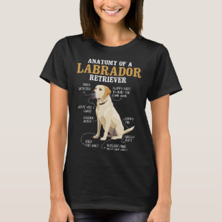 Camiseta Anatomia De Um Labrador Retriever Puppy Proprietár