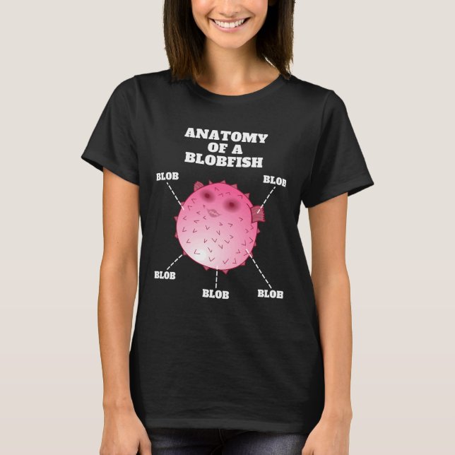 Camiseta Anatomia De Um Peixe Feio (Frente)