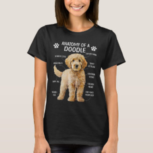 Camiseta Anatomia De Um Porco Cachorro Proprietário De Gold