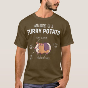 Camiseta Anatomia De Um Porte De Batata-Batata-Porco Presen