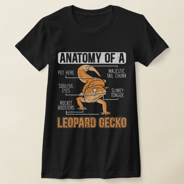 Camiseta Anatomia De Um Rep Animal Lizard Do Lover Gecko Le (Postura )
