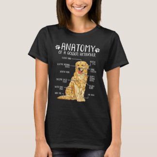 Camiseta Anatomia De Um Retriever De Ouro