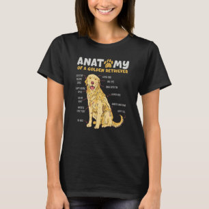 Camiseta Anatomia De Um Retriever De Ouros Para Proprietári