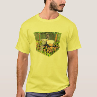 Camiseta Anatomia de um t-shirt da folha da planta