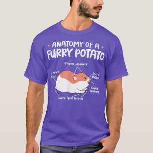 Camiseta Anatomia de Uma Batata de Fúria Guiné-Porco Rodent