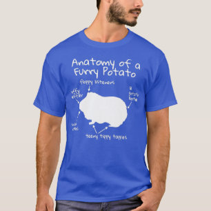 Camiseta Anatomia De Uma Batata De Porco Engraçada Na Guin