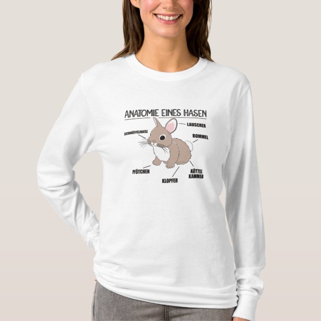 Camiseta Anatomia De Uma Explicação De Botão Engraçado (Frente)