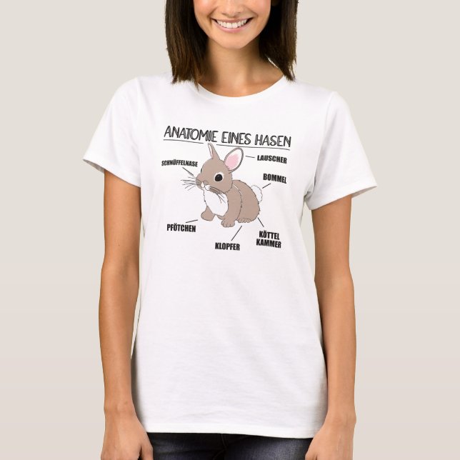 Camiseta Anatomia De Uma Explicação De Botão Engraçado (Frente)