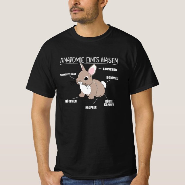 Camiseta Anatomia De Uma Explicação De Botão Engraçado (Frente)