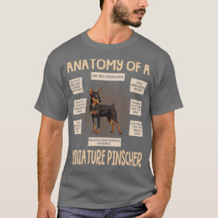 Camiseta Anatomia De Uma Miniatura Pinscher Engraçada Puppy