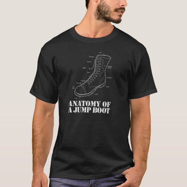 Camiseta Anatomia de uma obscuridade da bota do salto (Frente)