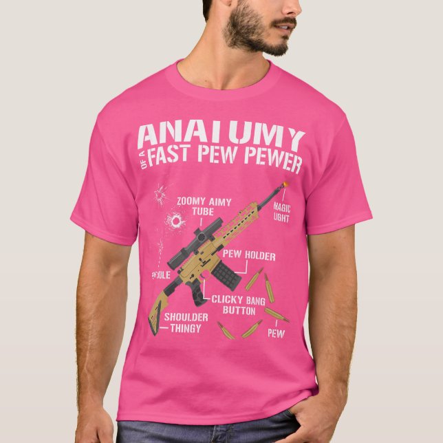 Camiseta Anatomia De Uma Potência Rápida - Rifle - Homem En (Frente)