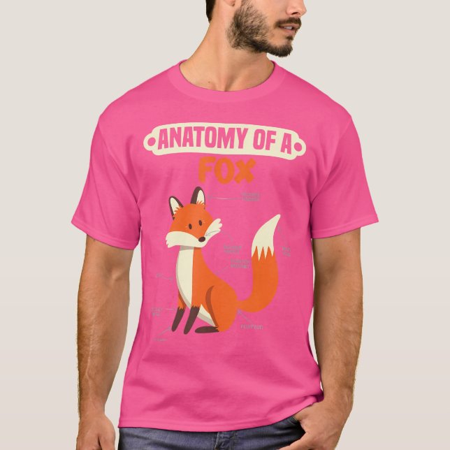 Camiseta Anatomia de uma Raposa (Frente)