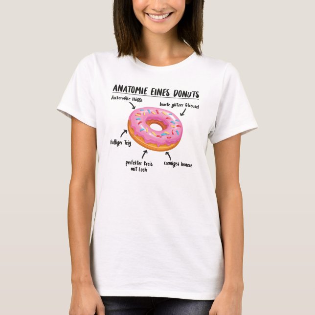 Camiseta Anatomia De Uma Rosquinha Suave E Deliciosa Rosqui (Frente)