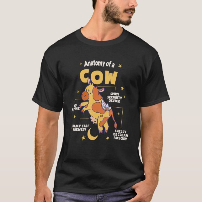 Camiseta Anatomia de uma Vaca (Frente)