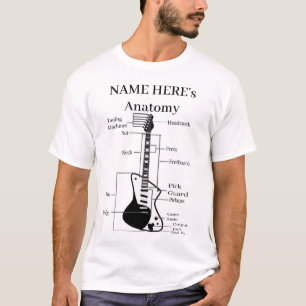 Camiseta Anatomia De Violão E Anatomia De Violão