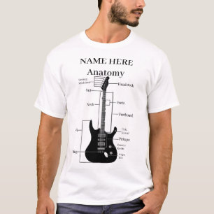 Camiseta Anatomia De Violão E Anatomia De Violão