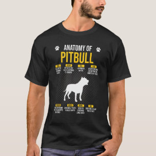 Camiseta Anatomia do Amante do Cão Pitbull