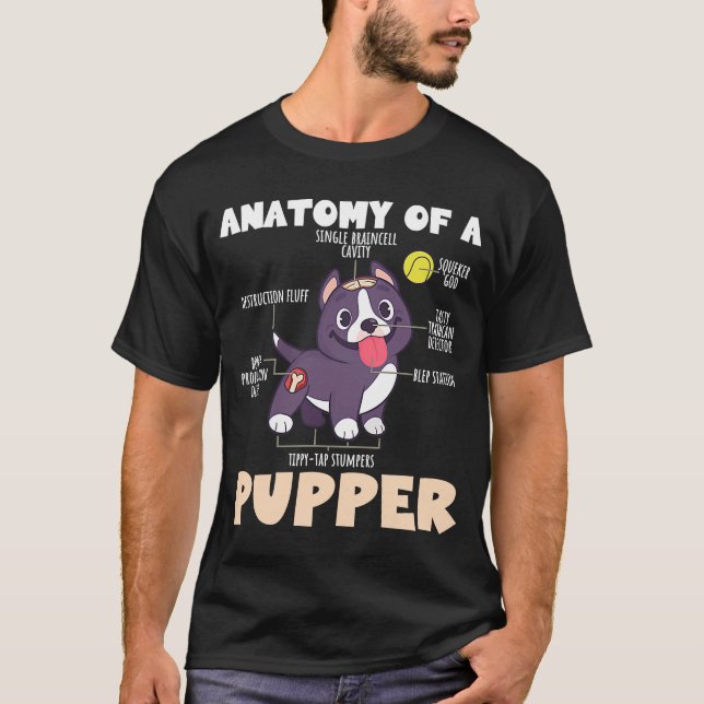 Camiseta Anatomia Do Animal Da Anatomia Superior (Frente)