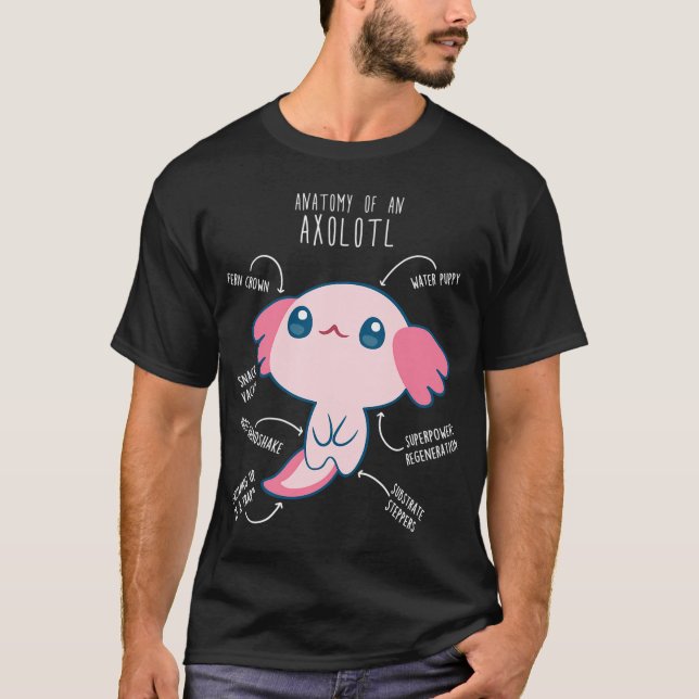 Camiseta Anatomia do Axolote (Frente)