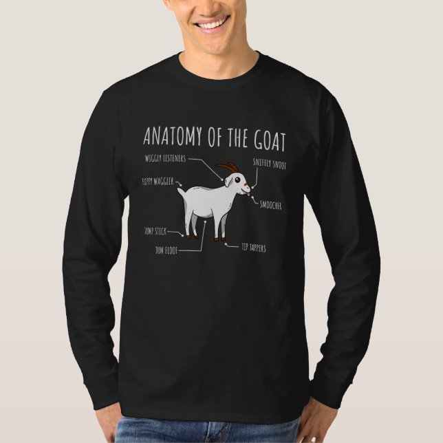 Camiseta Anatomia Do Bebê De Cabra (Frente)