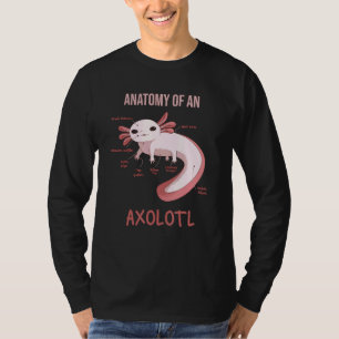 Camiseta Anatomia Do Biólogo De Pet Axolotl Diagra