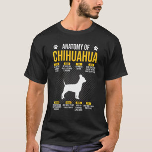 Camiseta Anatomia Do Cão Chihuahua