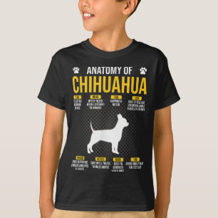 Camiseta Anatomia Do Cão Chihuahua
