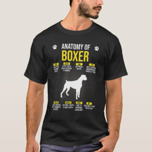 Camiseta Anatomia Do Cão-De-Boxer