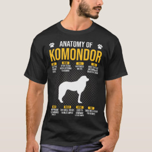 Camiseta Anatomia Do Cão Komondor