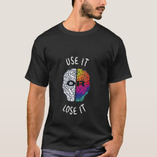 Camiseta Anatomia do cérebro colorida com um Excelente Q mo