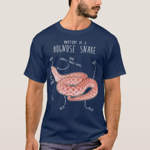 Camiseta Anatomia do Cobra do Pastel Hognose rosa