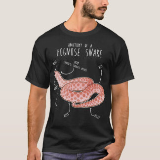Camiseta Anatomia do Cobra do Pastel Hognose rosa