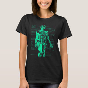 Camiseta Anatomia do corpo humano Médico Enfermeira Turques