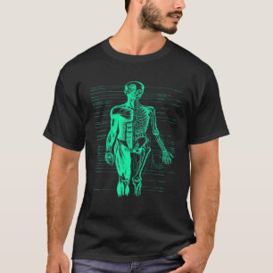 Camiseta Anatomia do corpo humano Médico Enfermeira Turques