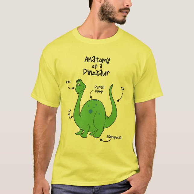 Camiseta Anatomia do dinossauro (Frente)