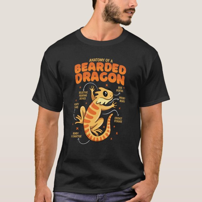 Camiseta Anatomia do dragão barrado (Frente)