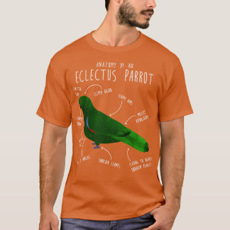 Camiseta Anatomia do Eclectus Macho