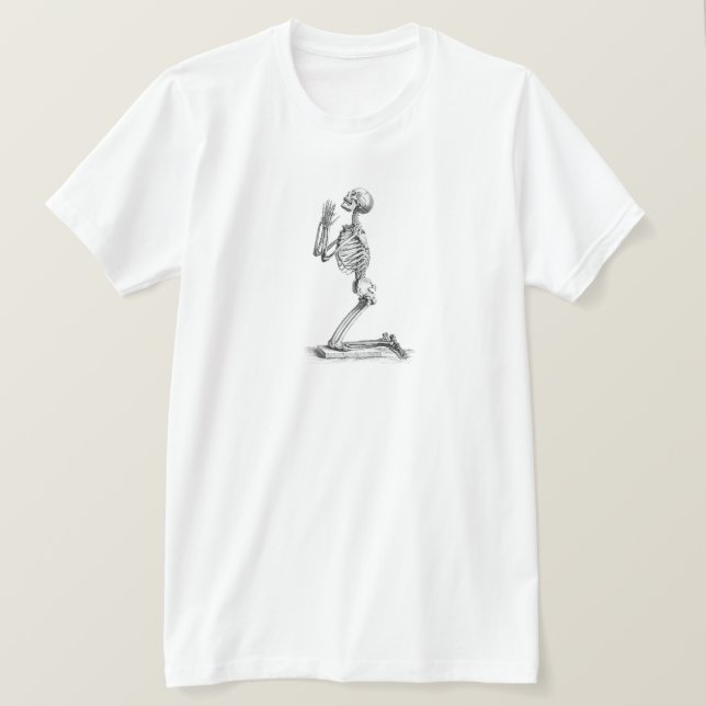 Camiseta Anatomia do esqueleto humano (Frente do Design)