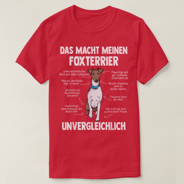 Camiseta Anatomia do hetero da raposa terrier (Frente do Design)